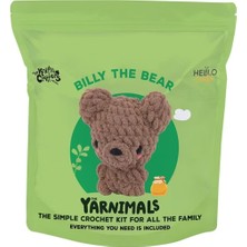 Bak Gel Al BakGelAl Amigurumi Ayı Yapım Kiti Aile ve Çocuk Aktivite Seti Başlangıç Seviyesi Tığ Örgü Seti