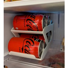 Besa 3D Buzdolabı Içecek Kutusu Düzenleyici – 2 Katlı Kola ve Kutu Içecek Organizeri