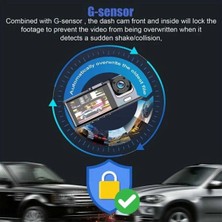 Eco Lounge DV300 Yeni 3 Kameralı Araç Içi Kayıt Kamerası Trafik Recorder 2 Inç IPS Ekran Full Hd 1080P
