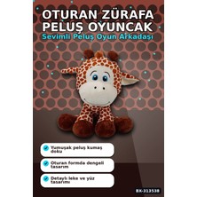 Eco Lounge 35 cm Oturan Zürafa Peluş Oyuncak - Yumuşak Dolgulu, Bebek ve Çocuk Odası Için BX-313538