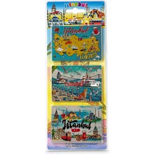 Pamukia Silikon 3'lü Istanbul Temalı Magnet ALK5810