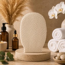 Ayrex STERK%100 Doğal Peeling Etkili Banyo Kesesi Sert Masaj Eldiveni Batık Karşıtı Lif