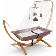 Ayrex Ahşap Çerçeveli Çocuk Hamağı. Ergonomik 66 x 150 Cm, 3 – 5 Yaş Arası Çocuklar Için