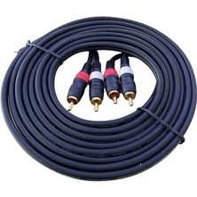 Ayrex 3 Metre 3mt 2rca To 2 Rca Ses ve Görüntü Kablosu