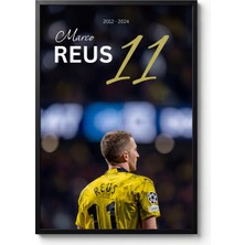 Icon Tablo Marco Reus Dortmund Veda Siyah Çerçeveli Tasarım Tablo Spor Poster