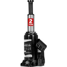Ayrex Pro Black Seri Çelik Şaseli Çift Dişli Özel Çantalı 2 Ton Hidrolik Araba Karavan Oto Kr