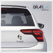 Ayrex Graficar Design K.atatürk Silüet ile Uyumlu Imza Sticker