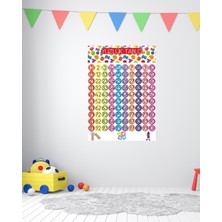 Ayrex Yüzlük Sayma 70X50 cm Eğitim Tablosu Bristol Karton