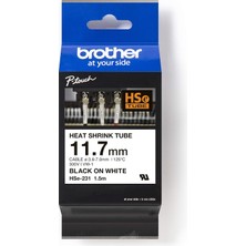 Ayrex Brother Orijinal P-Touch Daralan Boru HSE-231, 11,7 mm Kabelbeschriftung (Brother P-Touch P700