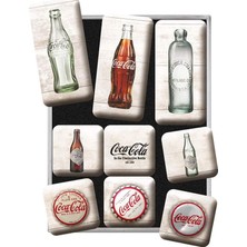 Ayrex Nostalgic-Art 83082 Coca-Cola – Bottle Timeline, Magnet-Set (9teılıg)