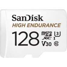 Ayrex Sandisk High Endurance Microsdxc Bellek Kartı 128 GB + Adaptör (Dash Camları ve Özel Güve