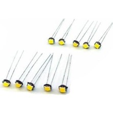 Ayrex 10 Adet T3-T4-T5 Duy Uyumlu Mini LED Ampul Kilometre Gösterge Ambians Aydınlatma Beyaz