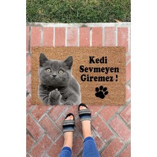 Ayrex Kedi Sevmeyen Giremez Iç ve Dış Mekan Dekoratif Çok Amaçlı Kapı Önü Paspası