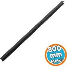 Ayrex Metal Kulp 3 Vidalı Mobilya Çekmece Dolap Kapak Kulpları Premium Mat Siyah 800 mm 80 cm Uzu