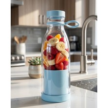 Ayrex Yamanhobi Mini Blender USB Şarjlı 380 ml Smoothie Hazırlayıcı Hafif ve Pratik Tasarım