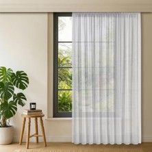 Ayrex Gauze Fabric Design Lüks Ipeksi Dokulu Bambu Kırışmaz Ütü Gerektirmez Optik Beyaz 350X2