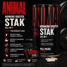 Animal Stak Booster Tribulus Terrestris Extract, Maca & Longifolia All-In-1 Pill Packs 21 Packs - Arginin , Ornithine , Astragalus , Milk This