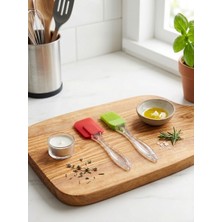 Tafu Global Küçük Boy Takımlı Silikonlu Yumurta Fırçası Yağlama Fırçası Pasta Fırçası