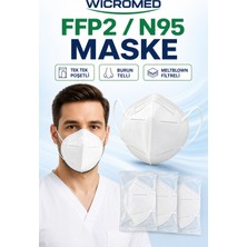 Wicromed Ffp2 N95 Maske Meltblown Telli Tek Tek Poşetli