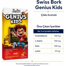 Swiss Bork Genius Kids Çilek Aromalı Sıvı Takviye