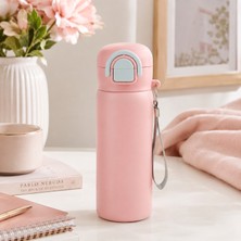 Emofom Siply Matara 600 ml Suluk 304 Paslanmaz Çelik Çocuk Suluğu Çift Içim Modlu Kilit Kapaklı Sızdırmaz Çocuk Matarası