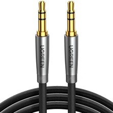 Mucize Ugreen Aux Kablosu 3.5 mm Örgülü Erkek Erkek Ses Kablosu - Telefon ve Araba Teyp Aux Kablosu