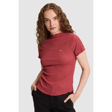 U.S. Polo Assn. Kadın Vişne Tişört 50323528 VR223