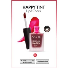 Note Flawless Happy Tint Lip&cheek N°02 W.cherry