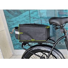 Bike And Art Bisiklet Bagaj Üstü Çanta – Geniş Hacimli Arka Bagaj Çantası, Dayanıklı ve Pratik Tasarım GRİ