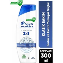 Head&shoulders Şampuan 300ML. 2in1 Klasik Bakım