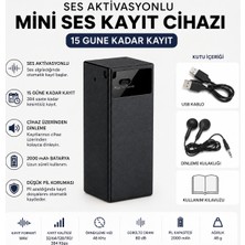 Tap10 Ses Aktivasyonlu Mini Ses Kayıt Cihazı – 15 Gün Kayıt