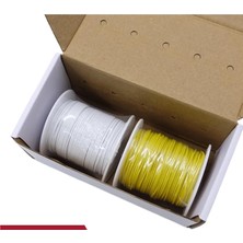 Mucize 30AWG 2X25 Metre (2 Renk) Makaralı Silikon Montaj Kablosu / Elektronik Hobi Kablo Seti