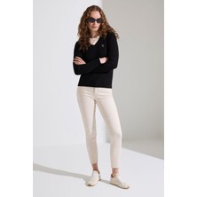 U.S. Polo Assn. Kadın Siyah Basic Kazak 50327575 VR046