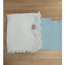 Mrvhome Bebek ve Çocuk Pike Takımı Pastel Mavi