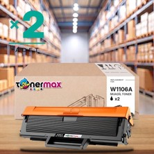 tonermax Hp Laser Mfp 138P Muadil Toner Çipli W1106A 2'li 1.000 Sayfa ( Standart Kapasite )