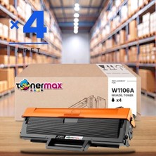 tonermax Hp Laser Mfp 135A Muadil Toner Çipli W1106A 4'lü 1.000 Sayfa ( Standart Kapasite )