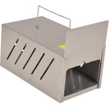 Volkan Ziraat Mühendislik Elektro Frog Çift Girişli Metal Sac Gövdeli Canlı Fare Sıçan Yakalama Istasyonu Dayanıklı Kapan Sertifikalı - Heavy Duty Metal Live Rodent Trap Box Cihazı Sistemi Box
