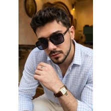 Clodi Vega Ice Unisex Kare Siyah Aksesuarlı Ultra Hafif UV400 Filtreli Güneş Gözlüğü