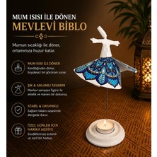 Mum Işığıyla Dönen Semazen - Dönen Mumluk - Isıyla Dönen Mumluk