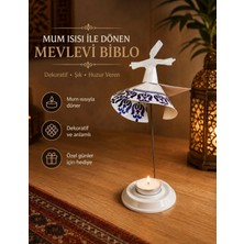 Mum Işığıyla Dönen Semazen - Dönen Mumluk - Isıyla Dönen Mumluk