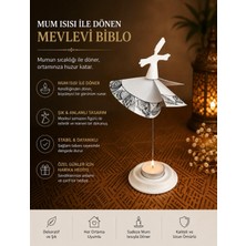 Mum Işığıyla Dönen Semazen - Dönen Mumluk - Isıyla Dönen Mumluk