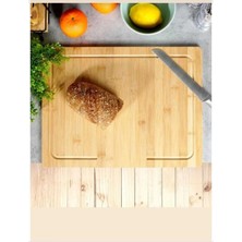 Empressco Balsa Mrk Ev ve Yaşamın Buyuk Boy 45X35 Tezgah Üstü Bambu Kesim Tahtası