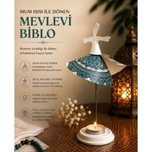 Mum Işığıyla Dönen Semazen - Dönen Mumluk - Isıyla Dönen Mumluk