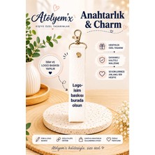 Atölyemix Anahtalık & Charm 2'li Set, Kişiye (Isim) Özel Tasarım