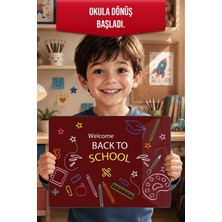 Reflexa Montessori Çocuk Etkinlik Camı – Back To School Tasarımlı Cam Aktivite Panosu 40 x 30 cm