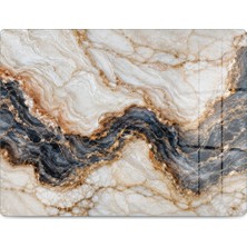 Reflexa Cam Kesme Tahtası Bej/siyah Mermer Desenli Çok Amaçlı 40X30 cm
