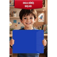 Reflexa Montessori Çocuk Etkinlik Camı – Mavi Cam Aktivite Panosu 40 x 30 cm