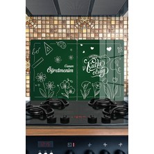 Reflexa Ocak Arkası Cam Koruyucu – Kişiye Özel Isıya Dayanıklı Dekoratif Cam Panel 40 x 30 cm * 2 Adet