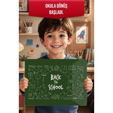 Reflexa Montessori Çocuk Etkinlik Camı – Back To School Tasarımlı Cam Aktivite Panosu 40 x 30 cm