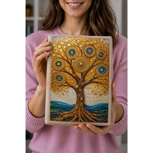 Şımartan Özel Seri Relief Kabartma Altın Detaylı Hayat Ağacı Anı Defteri, Koleksiyonluk Hatıra Kitabı, Günlük ve Ajanda - 23X31 Cm, "huzurlu Bir Kitap Okuma Saatinin En Yakın Eşlikçisi"
